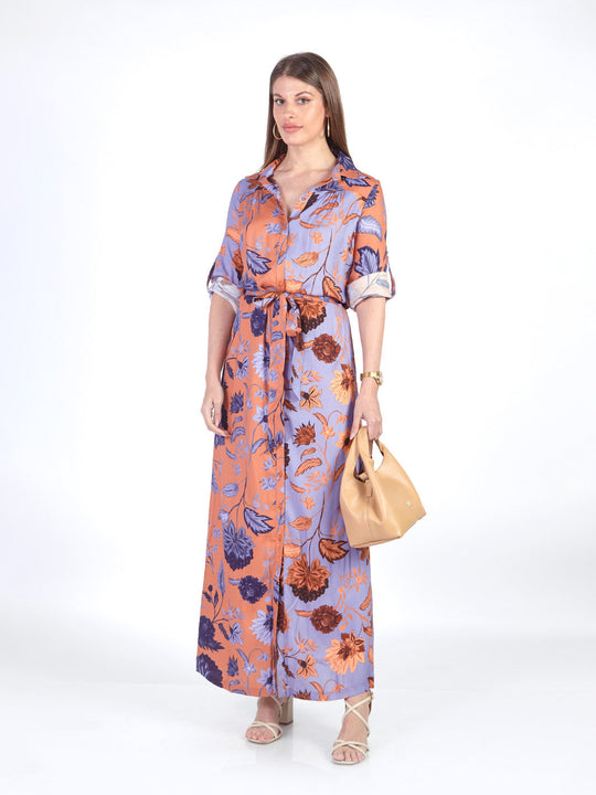 KEYLA - VESTIDO CAMISERO MANGA LARGA