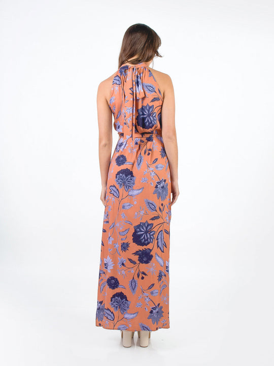 EMILIA - VESTIDO HALTER CON ESTAMPADO FLORAL