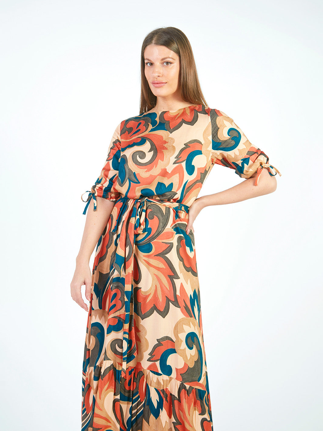 Vestidos Manga Al Codo Vd00894Mht
