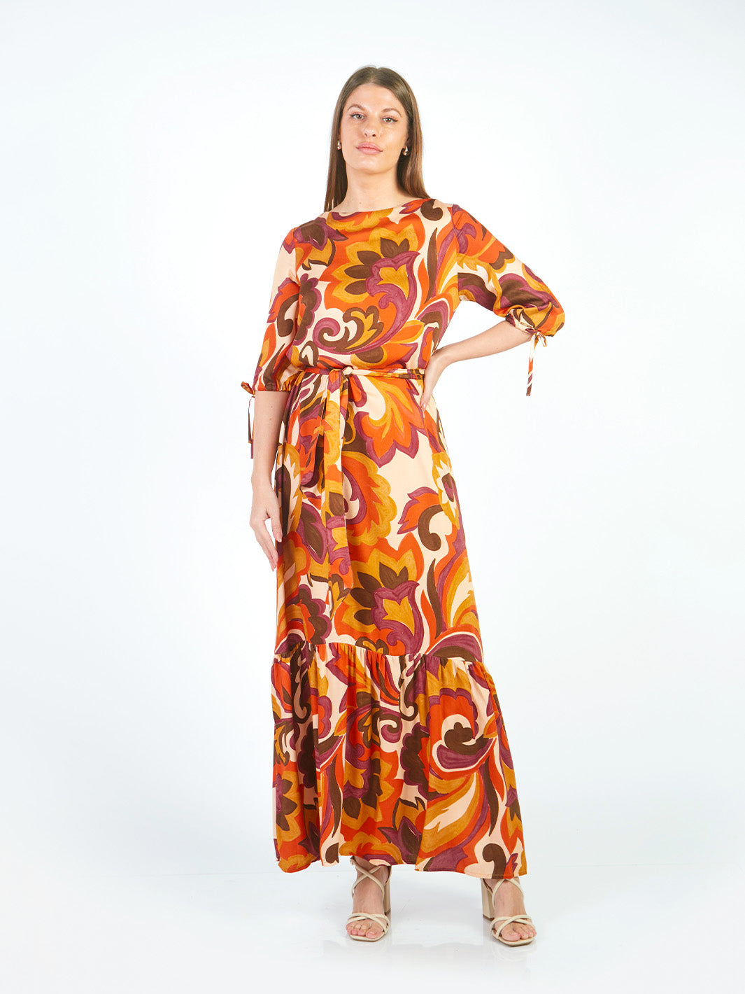 Vestidos Manga Al Codo Vd00894Mht