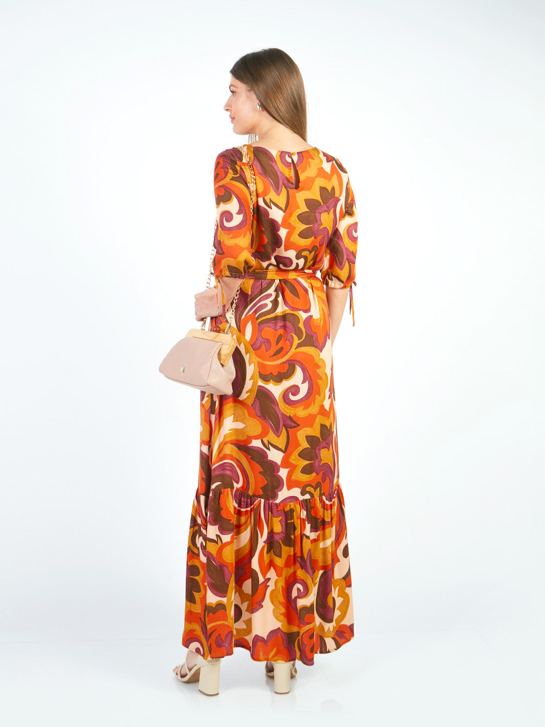 Vestidos Manga Al Codo Vd00894Mht