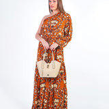 MARINA - VESTIDO ASIMÉTRICO NARANJA