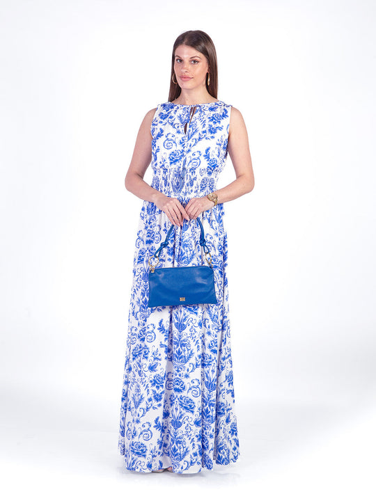 ANNIE - VESTIDO LARGO SIN MANGAS ESCOTE EN V