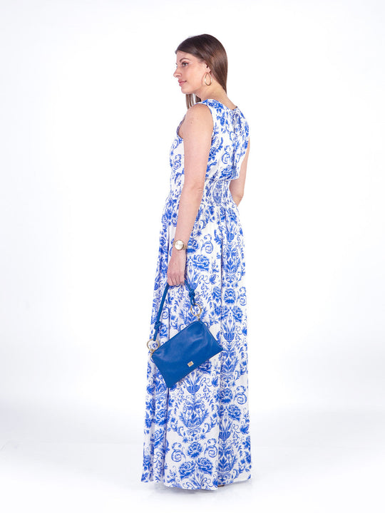 ANNIE - VESTIDO LARGO SIN MANGAS ESCOTE EN V