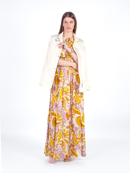 SOPHIE - VESTIDO LARGO SIN MANGAS ESCOTE REDONDO