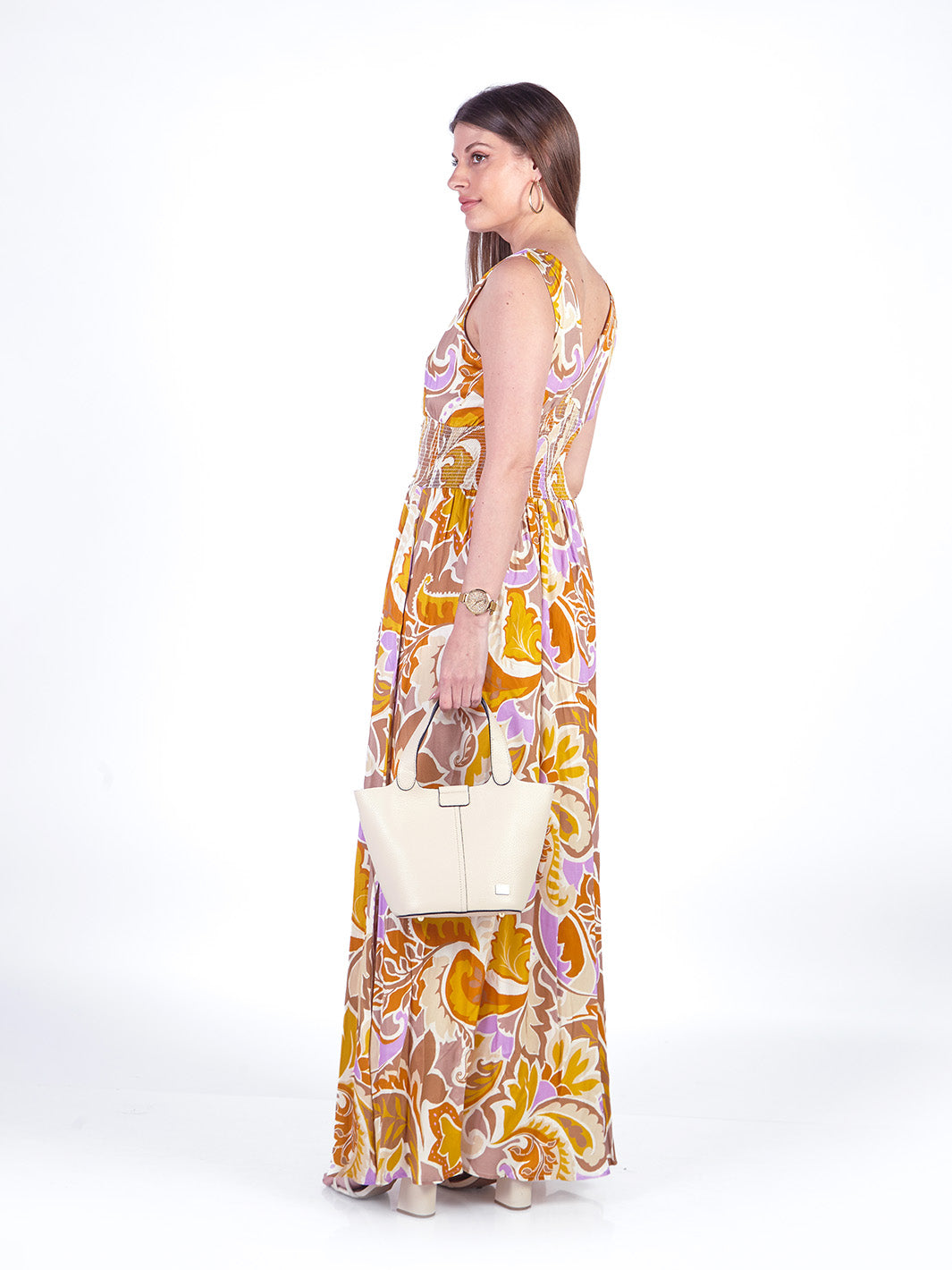 SOPHIE - VESTIDO LARGO SIN MANGAS ESCOTE REDONDO