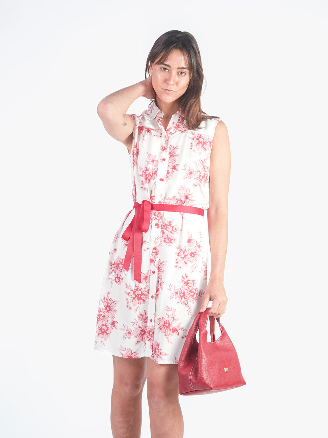 ALBA - VESTIDO CORTO CON LAZO AJUSTABLE