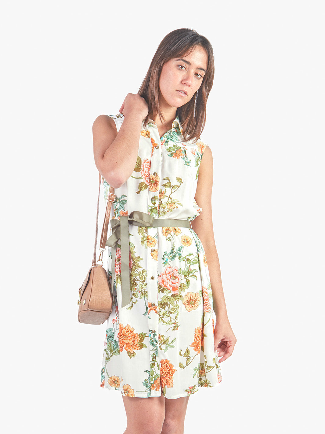 ALBA - VESTIDO CORTO CON LAZO AJUSTABLE