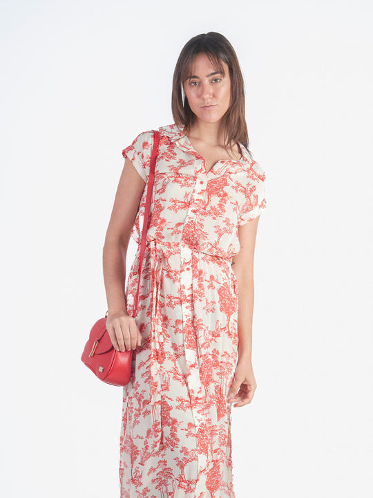 MICA - VESTIDO LARGO MANGA CORTA