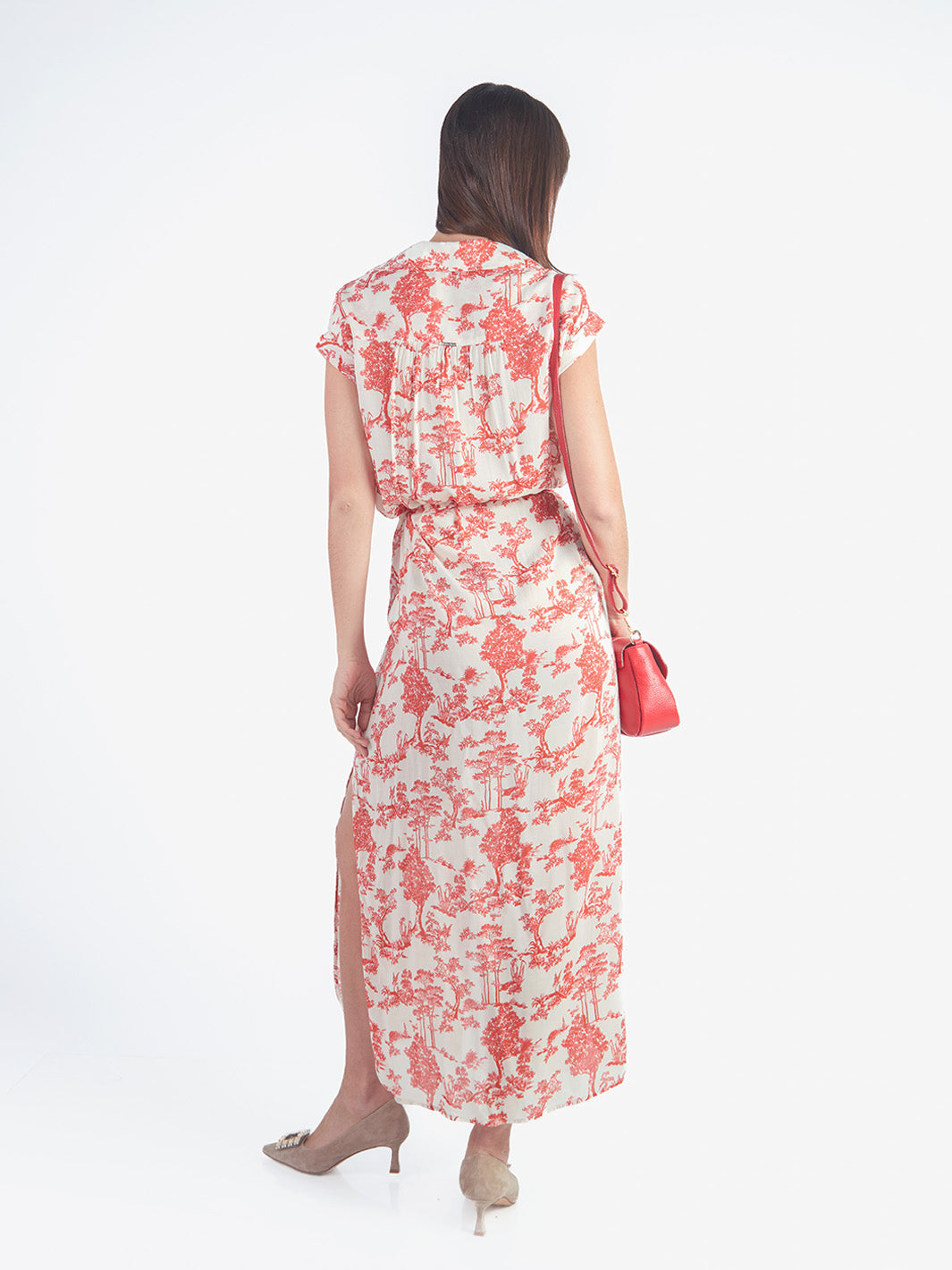 MICA - VESTIDO LARGO MANGA CORTA