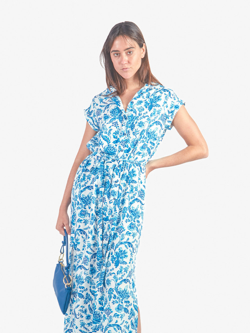 NATI - VESTIDO LARGO CAMISERO