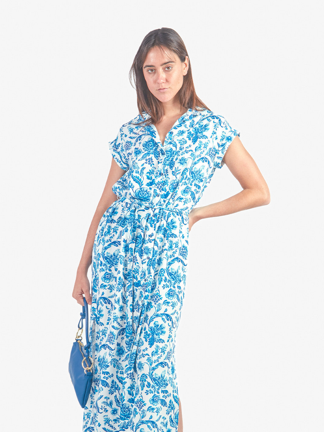 NATI - VESTIDO LARGO CAMISERO