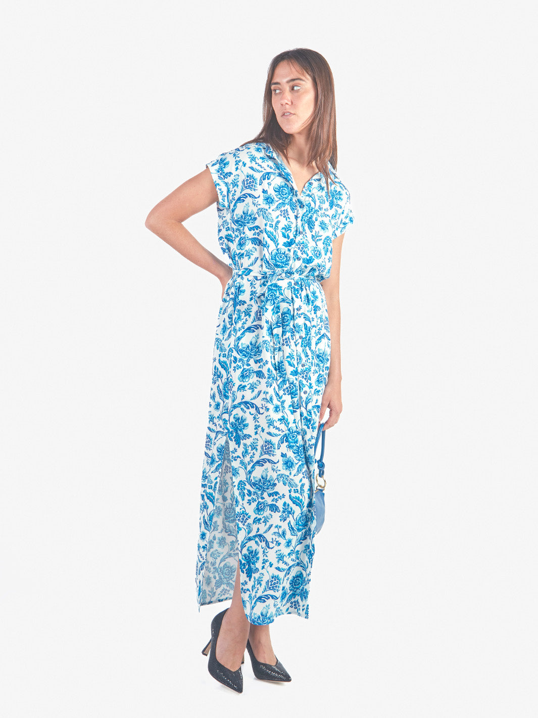 NATI - VESTIDO LARGO CAMISERO