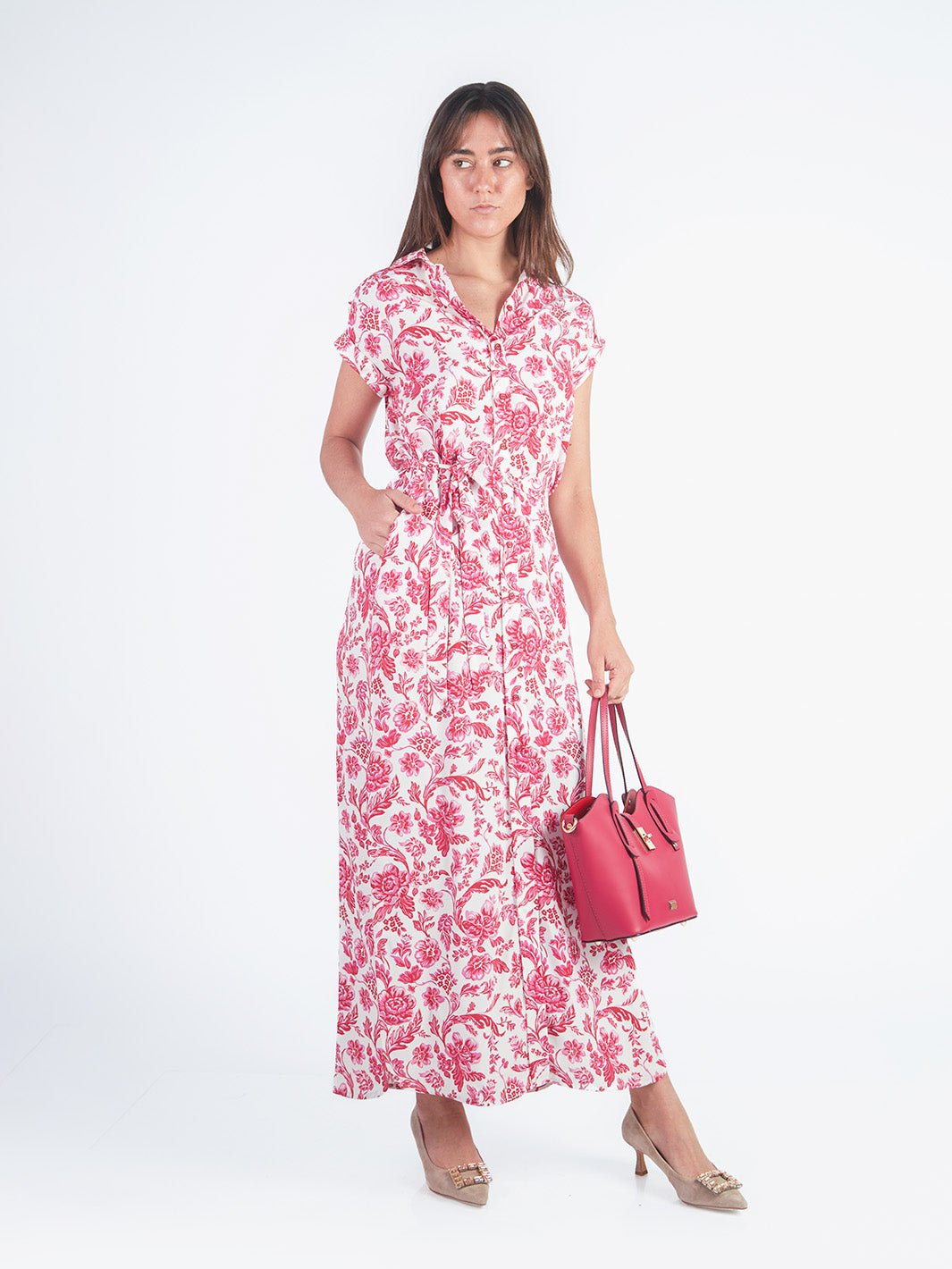 NATI - VESTIDO LARGO CAMISERO