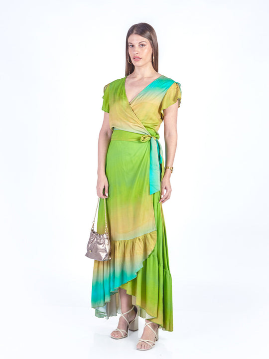 ROXY - VESTIDO LARGO MANGA CORTA