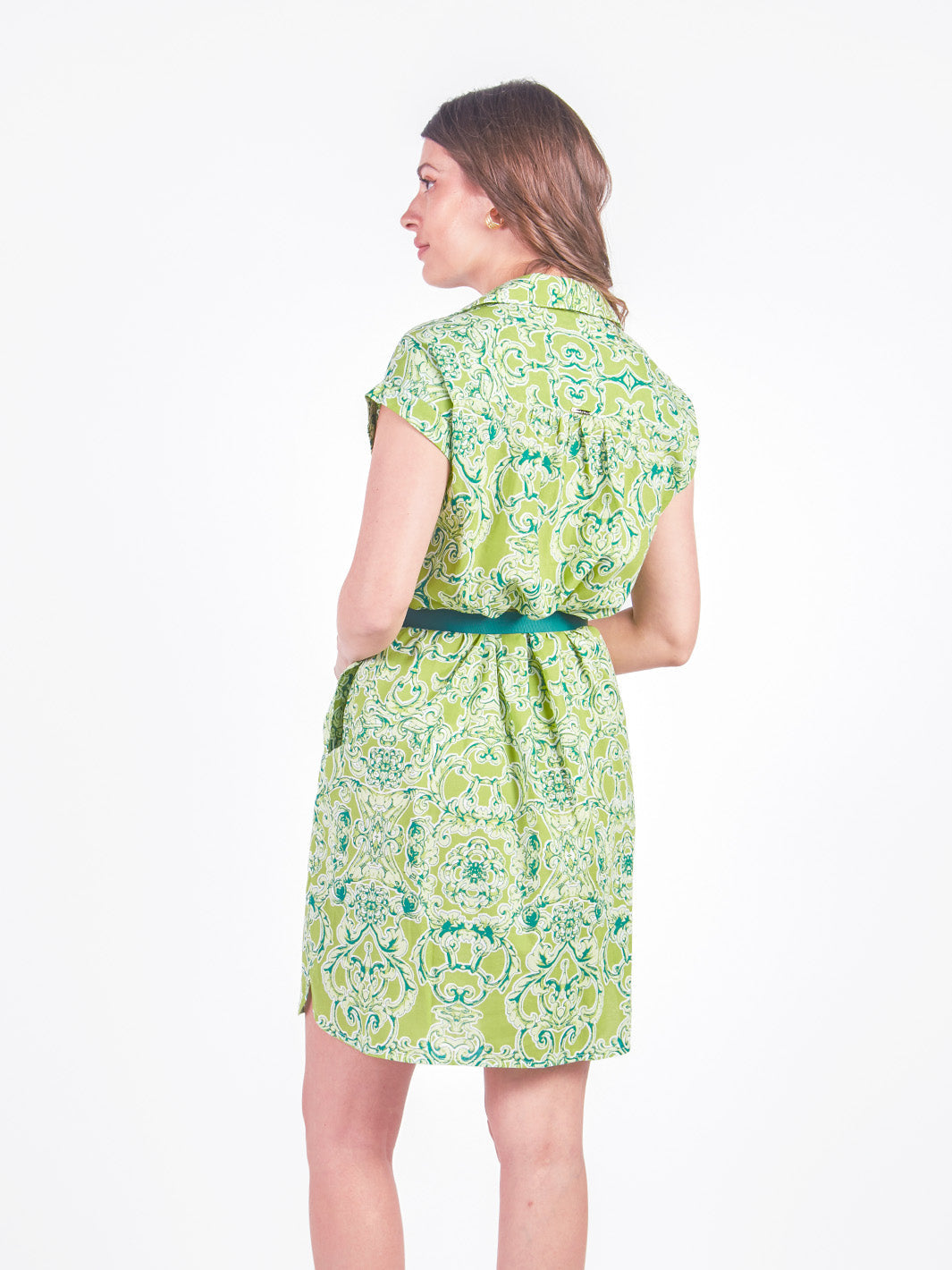 ELEONORA - VESTIDO MANGA CERO CON LAZO AJUSTABLE