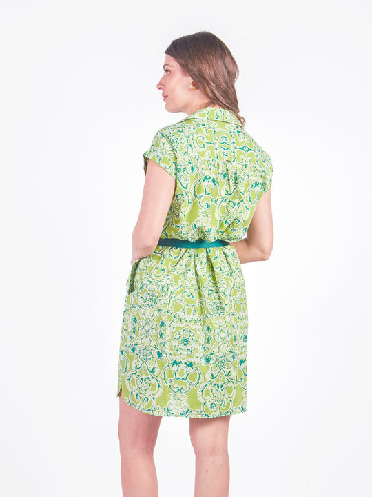 ELEONORA - VESTIDO MANGA CERO CON LAZO AJUSTABLE