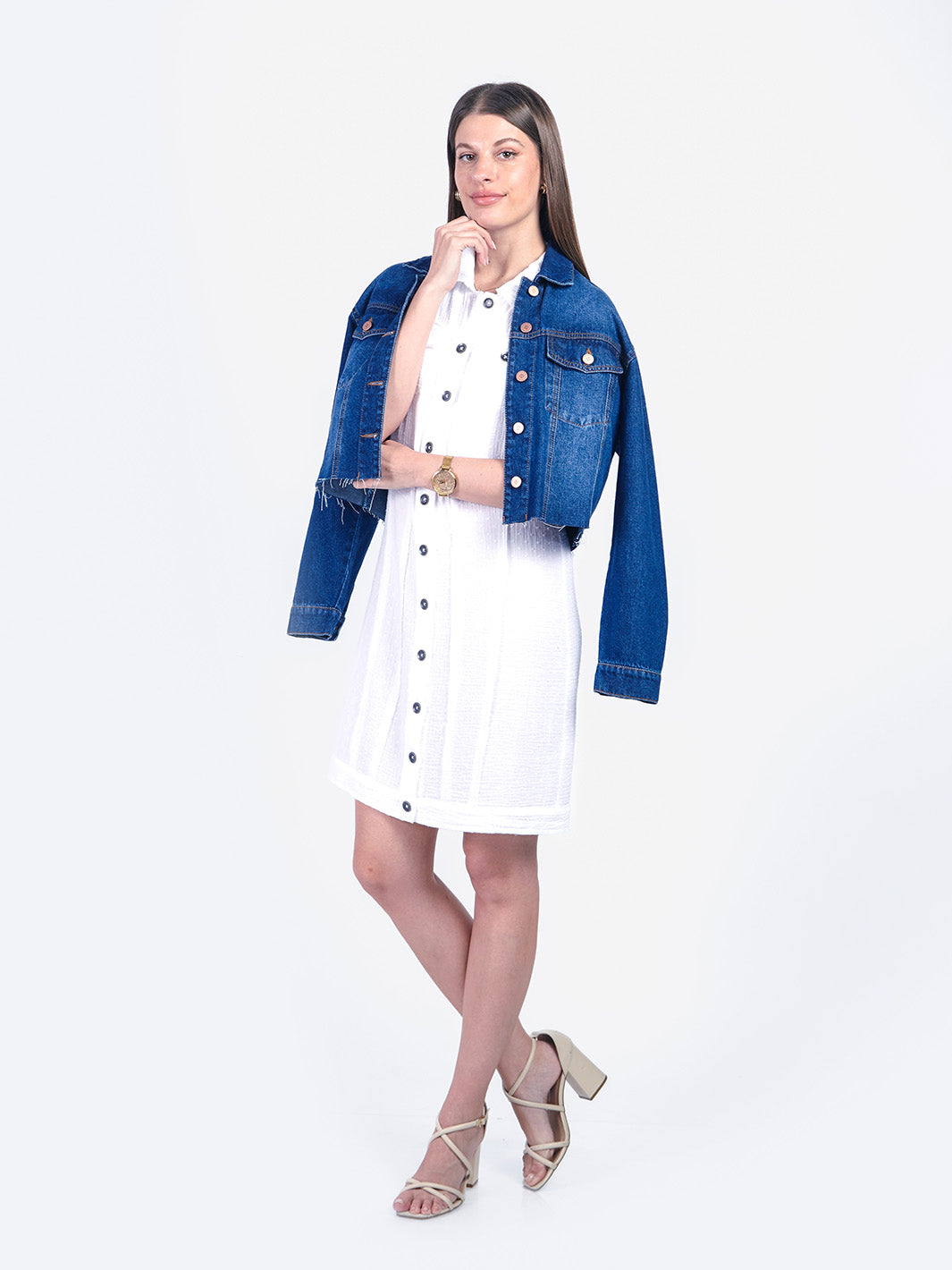 DOME - VESTIDO MANGA CERO ESTILO KIMONO