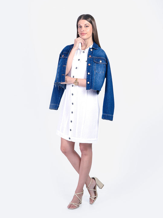 DOME - VESTIDO MANGA CERO ESTILO KIMONO