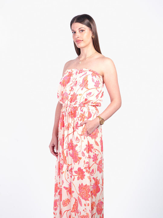 ANGELA - VESTIDO LARGO STRAPLESS