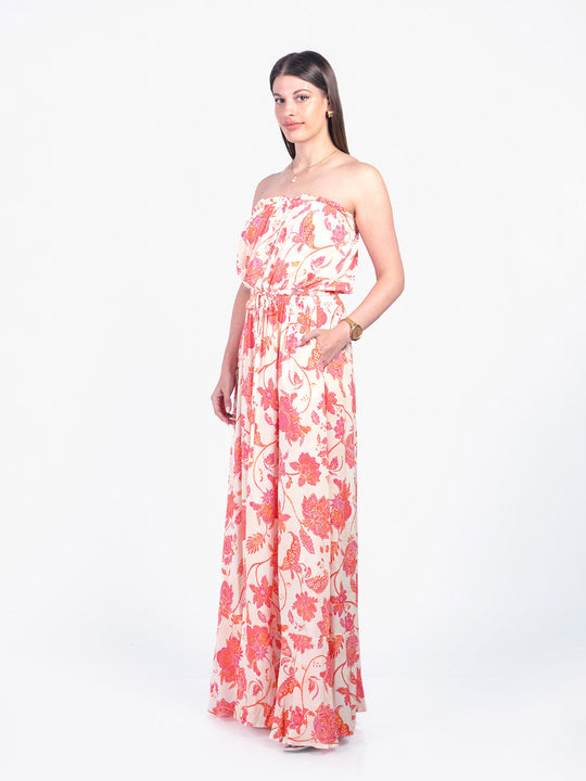 ANGELA - VESTIDO LARGO STRAPLESS