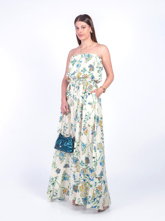 ANGELA - VESTIDO LARGO STRAPLESS