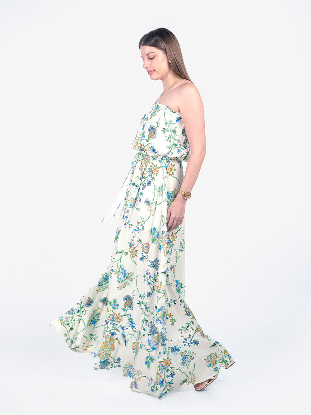 ANGELA - VESTIDO LARGO STRAPLESS