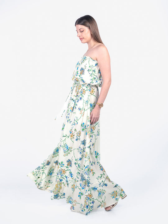 ANGELA - VESTIDO LARGO STRAPLESS