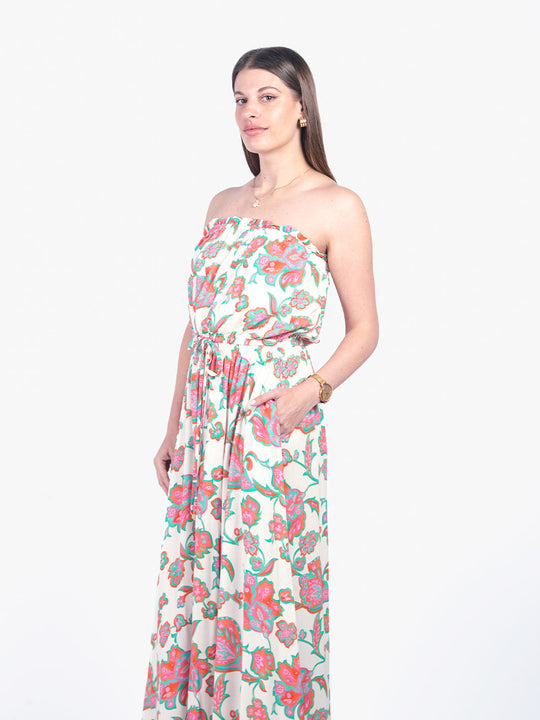 ANGELA - VESTIDO LARGO STRAPLESS