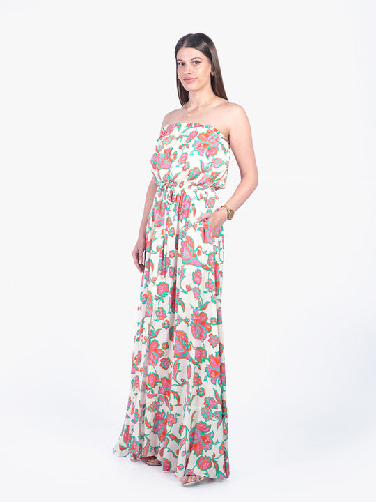 ANGELA - VESTIDO LARGO STRAPLESS