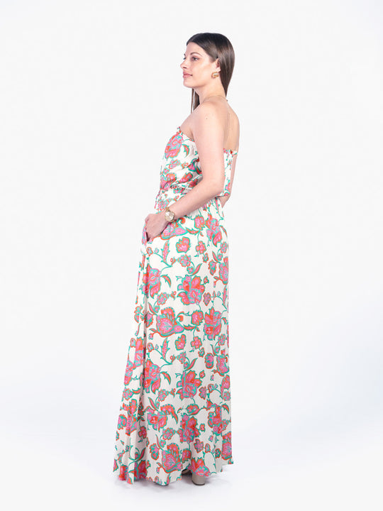 ANGELA - VESTIDO LARGO STRAPLESS