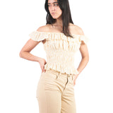 Blusas Manga Cero Y Kimono BL01390MDR Amarillo
