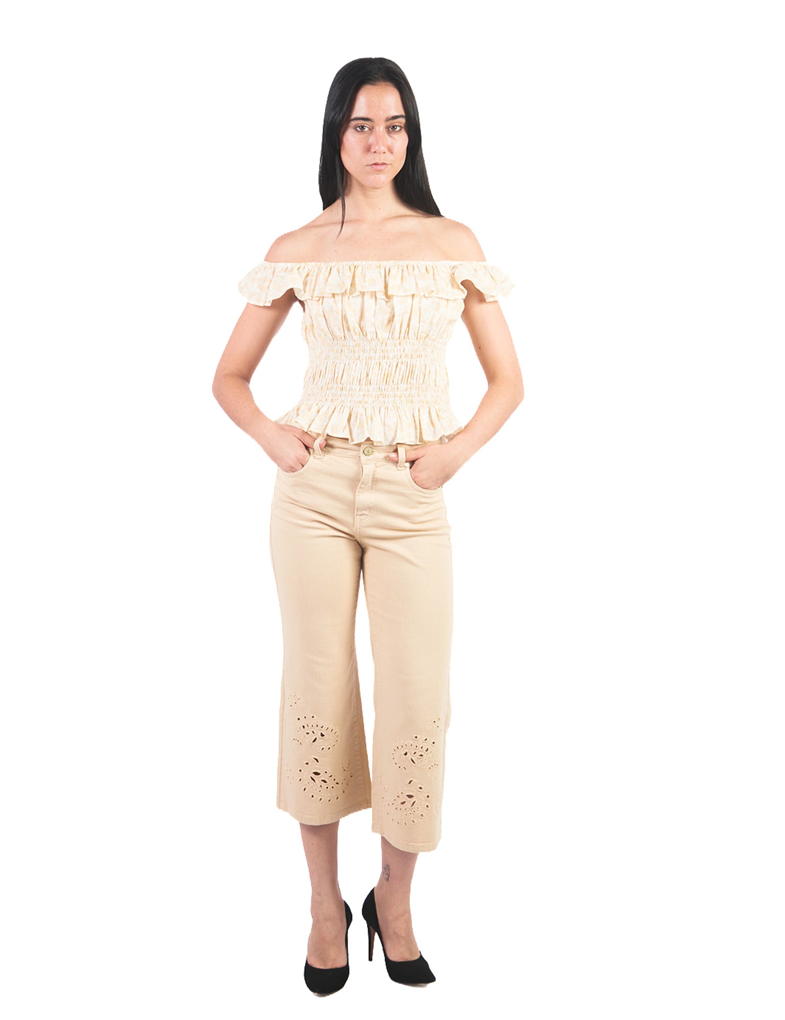 Blusas Manga Cero Y Kimono BL01390MDR Amarillo