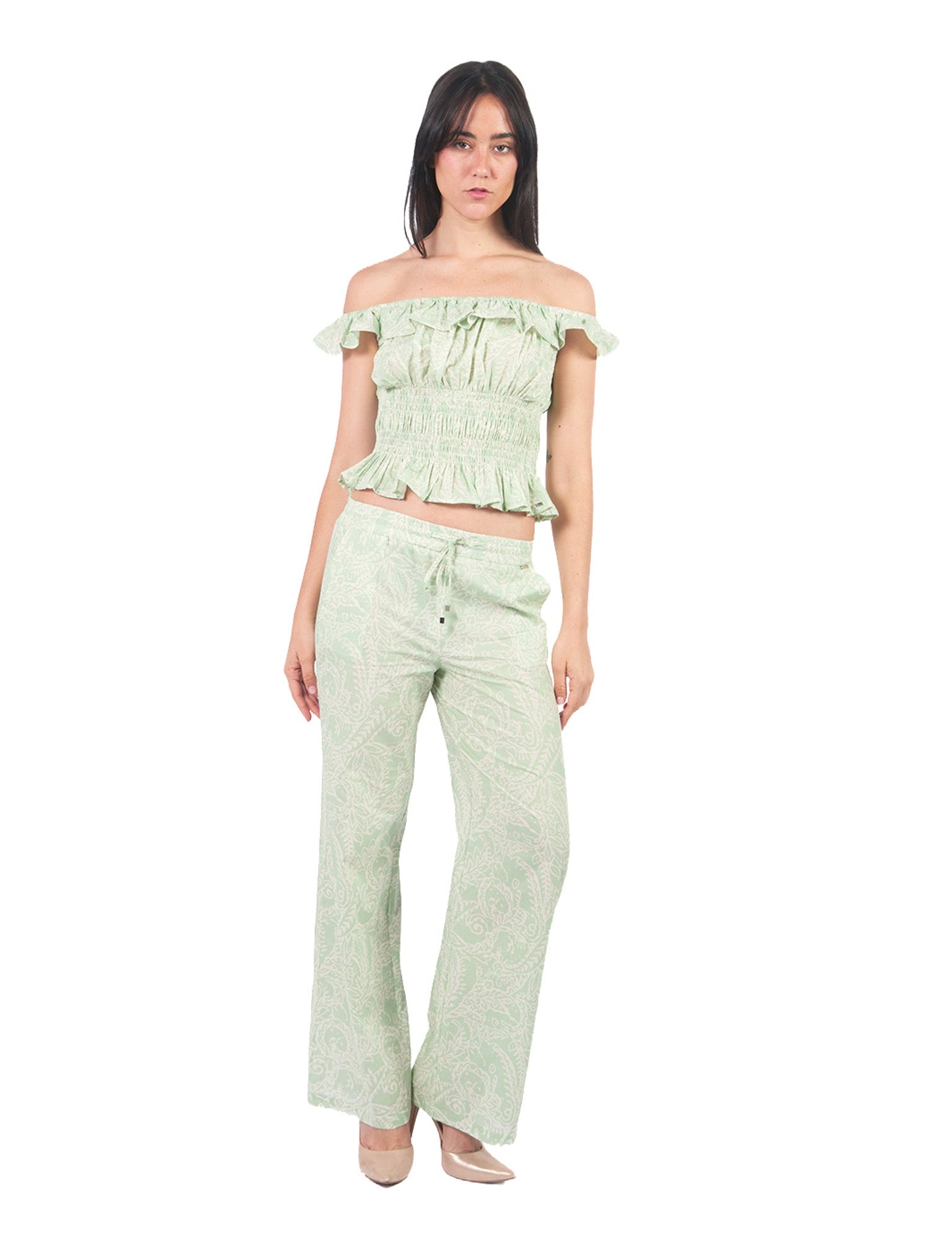 Blusas Manga Cero Y Kimono BL01390MDR Verde Agua