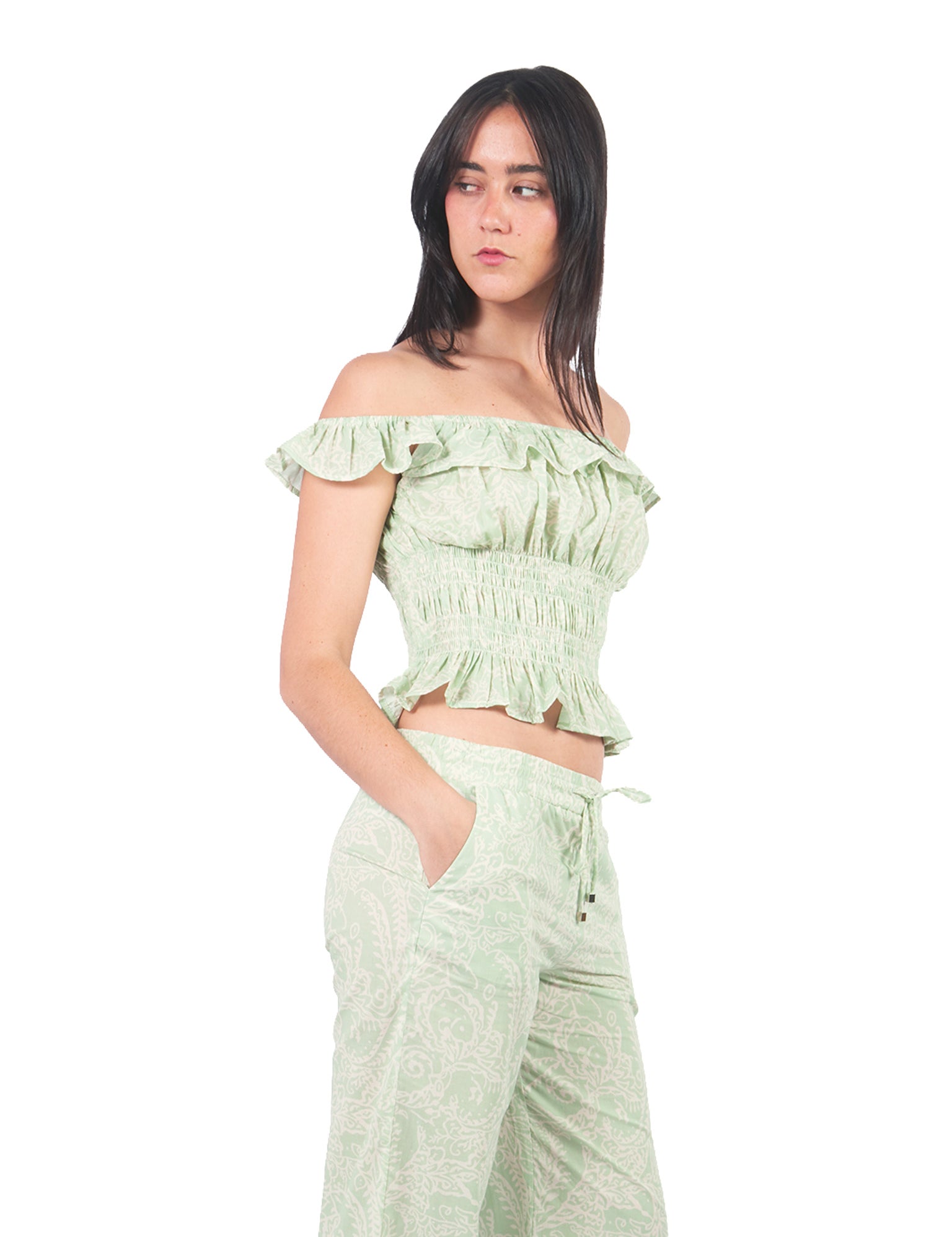 Blusas Manga Cero Y Kimono BL01390MDR Verde Agua