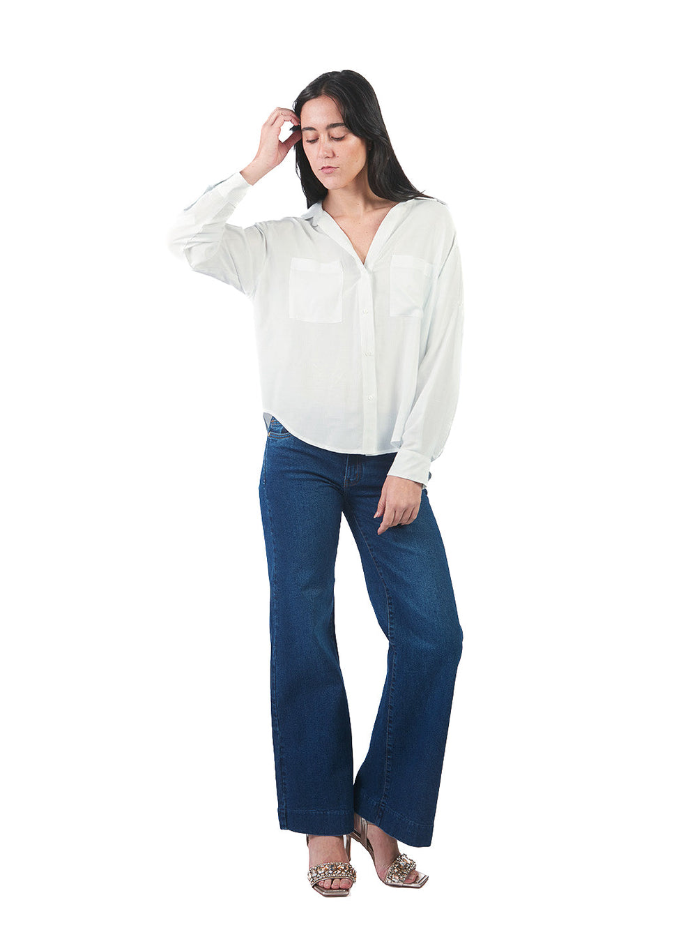 Blusas Manga Larga Bl01397802 CELESTE