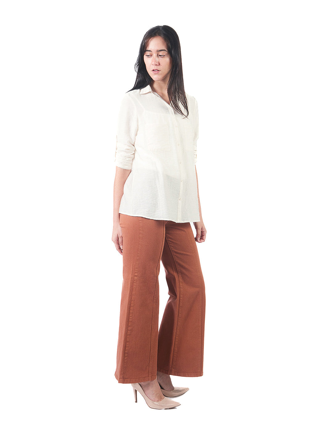 Blusas Manga Larga Bl01399Sda HUESO