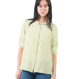 Blusas Manga Larga Bl01399Sda VERDE