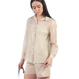 Blusas Manga Larga BL01408BBO Beige