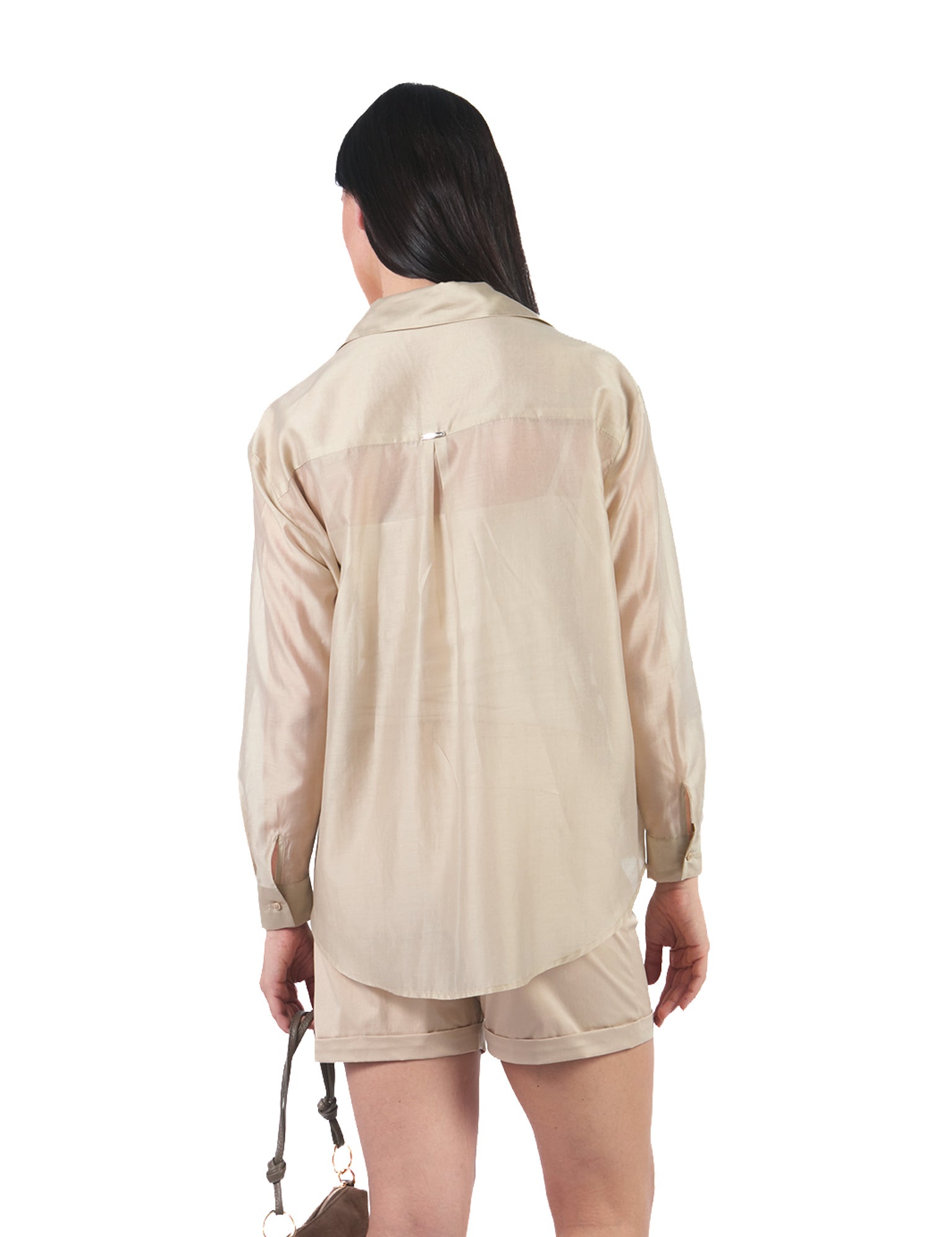 Blusas Manga Larga BL01408BBO Beige