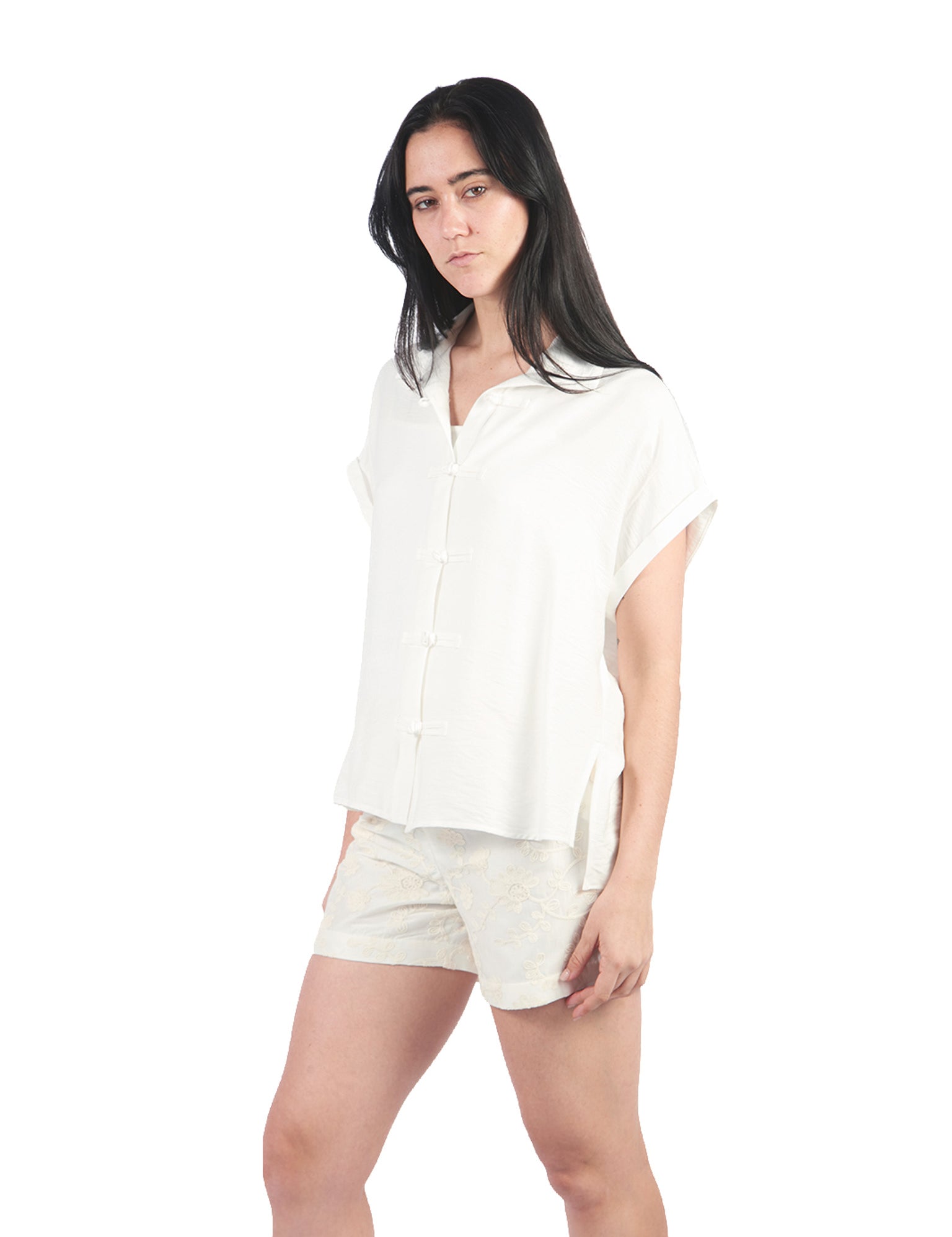 Blusas Manga Cero Y Kimono BL01412FAR Hueso
