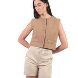 Chalecos Cortos CL00203820 CAMEL