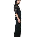 Pantalón jean con corte delantero NEGRO