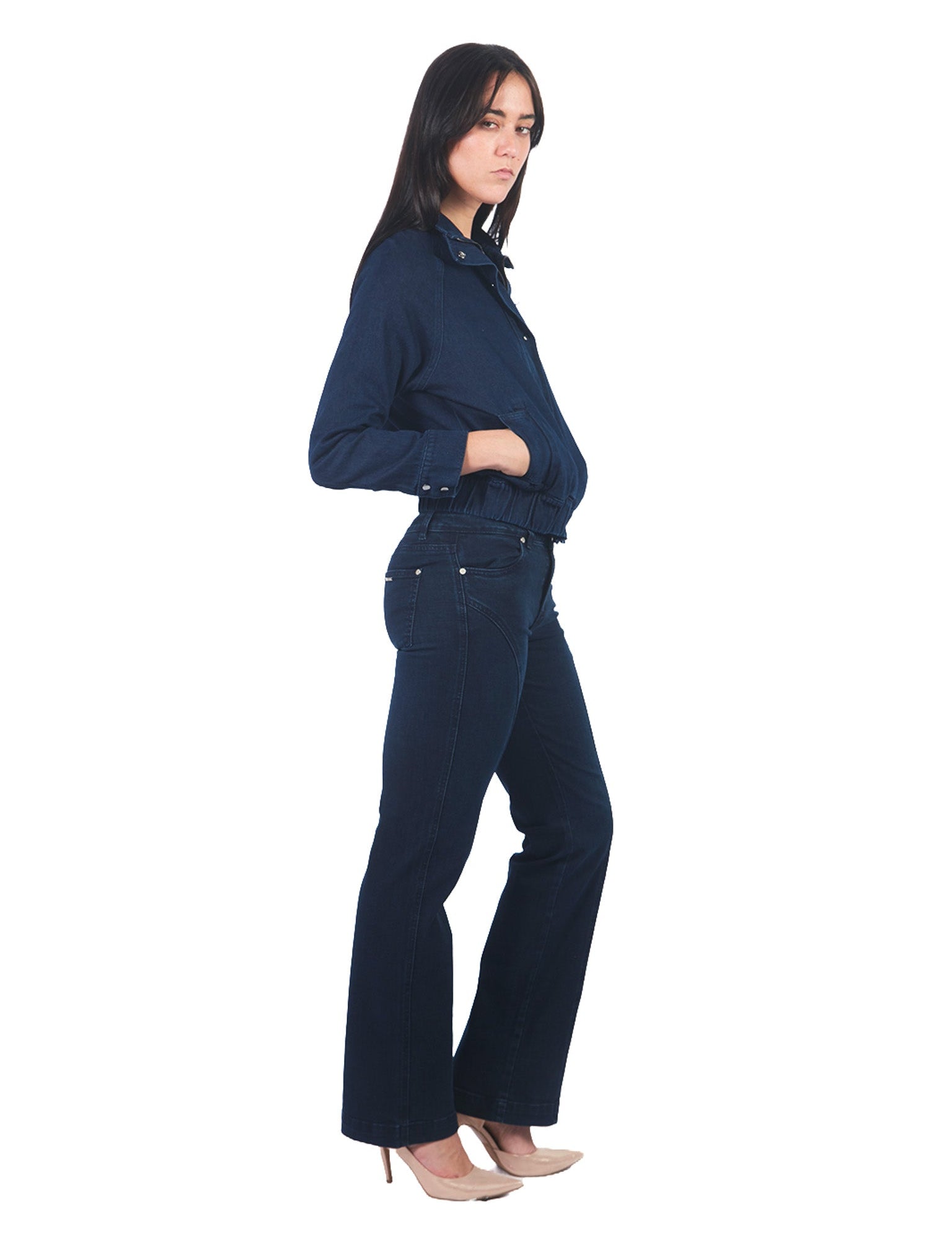 Pantalones Rectos Jp00610Smc Azul Noche