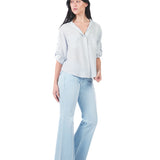 Pantalón jean de corte delantero desilachado