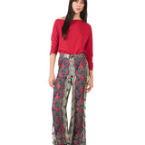 Pantalón recto estampado