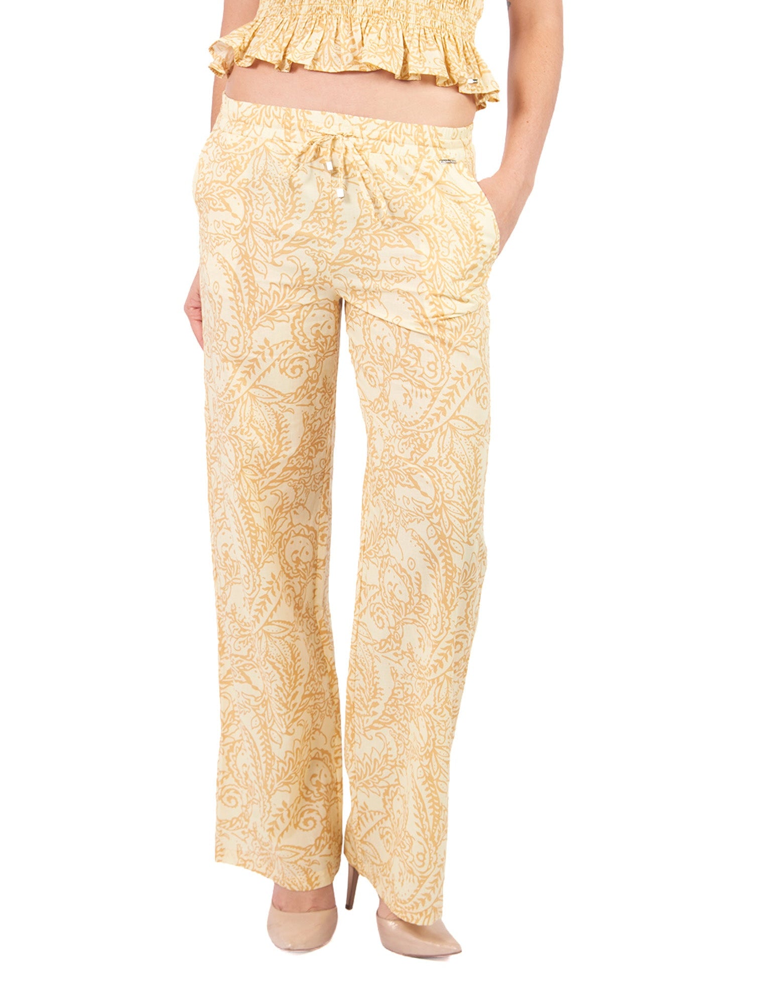 Pantalones Rectos Pt00791Mdr Mostaza