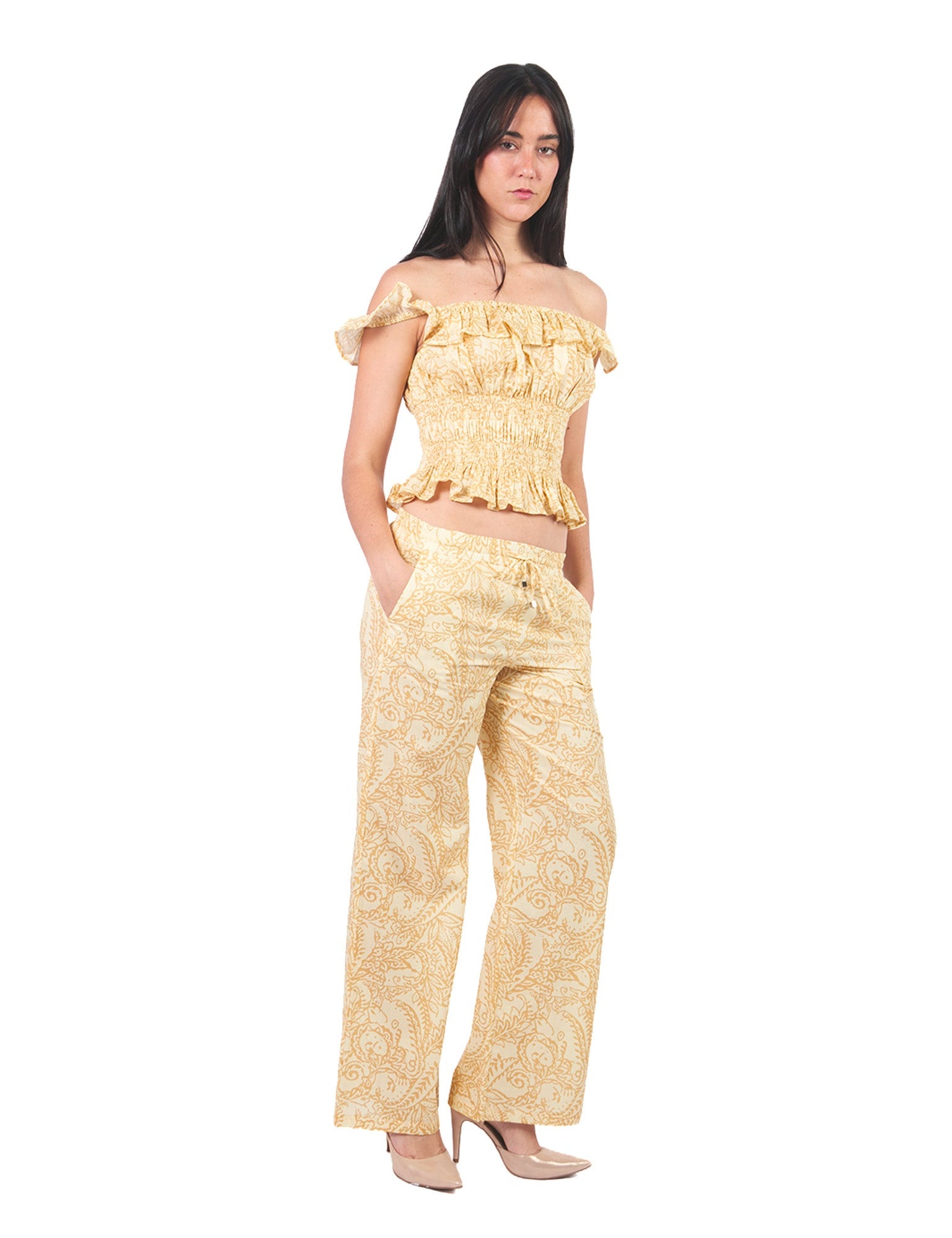 Pantalones Rectos Pt00791Mdr Mostaza