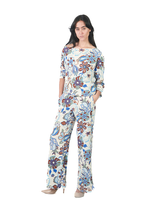 Pantalones Semi Palazo Pt00792Cov
