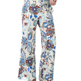 Pantalón semi wide leg estampado AZULINO